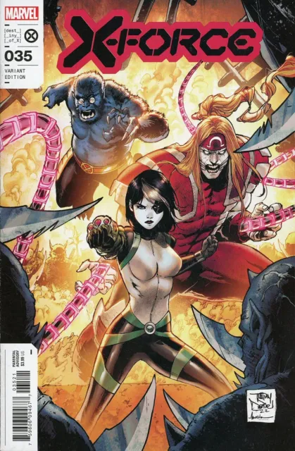 X-Force #35 2022 Unread Tony Daniel Variant Cover Marvel Comic Book Ben Percy