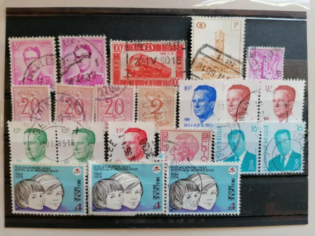 Kl. Lot Briefmarken Belgien- gestempelt
