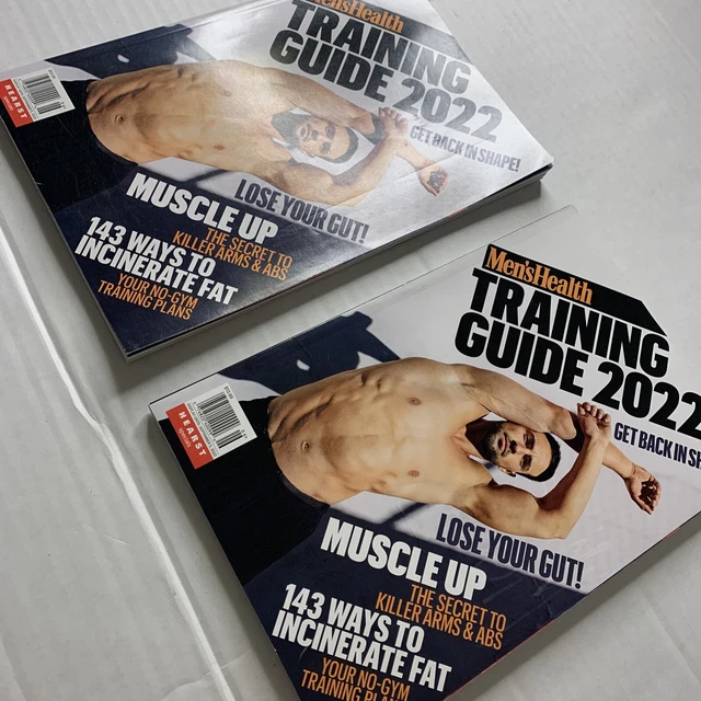 TWO MEN'S HEALTH TRAINING GUIDE Magazine 2022 Training Guide 12.99