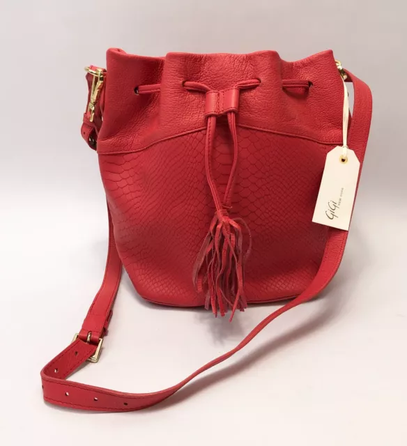 GiGi New York Women's Red Size Small Bucket Bag