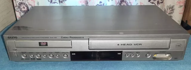 Sanyo DVW-7100A DVD 4 Head VCR Combo Player VHS Recorder - WORKS