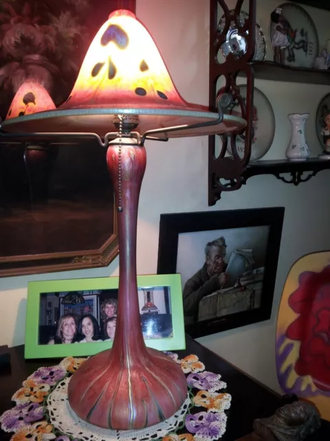 Blown Glass Table Lamp.... Beautiful.. One Of A Kind.. Must See!!!