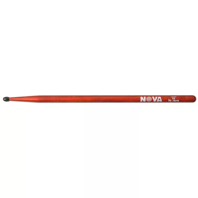 Nova Drum Sticks von Vic Firth VF-N5ANR rot 5A Nylonspitze 1 PAAR 2