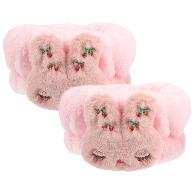 Pulsera Lavado Cintas elásticas para el cabello Suministro para el hogar Rosa Fieltro de coral