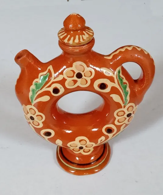 Vintage ukrainische handgefertigte Keramik Keramik Krug/Dekanter 2
