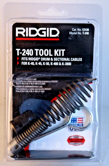 RIDGID 12128 T-240 TOOL SET for DRUM MACHINES FITS RIDGID DRUM K-40 K-45 K-50 +