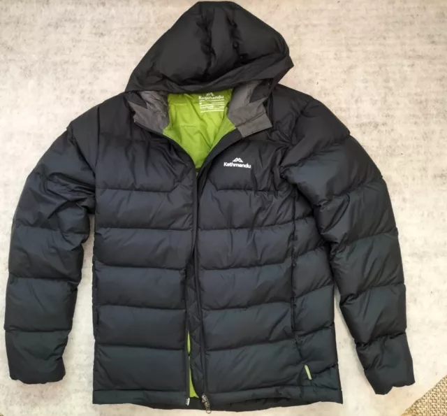 KATHMANDU PUFFER JACKET Mens Size M Medium Duckdown 550 Blue