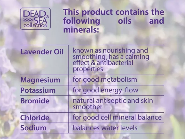 Totes Meer Sammlung Lavendel Mineral Jumbo Körperwäsche 1000ml 2