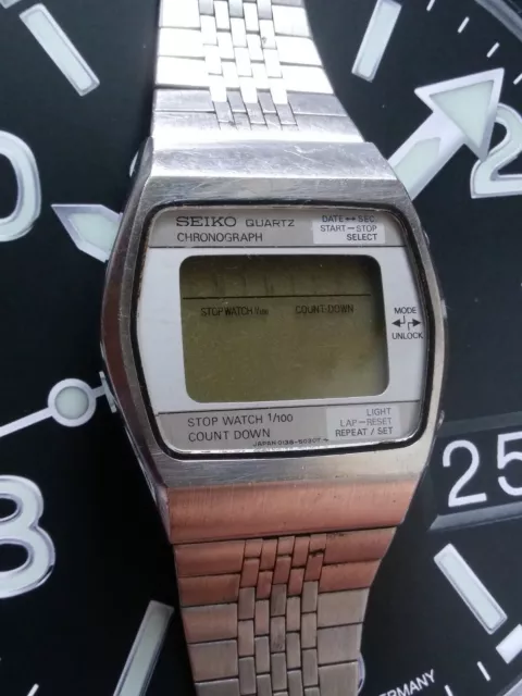 SEIKO DIGITAL QUARTZ 0138-5030 chronographe chronographe quartz  montre-bracelet homme EUR 131,16 - PicClick FR