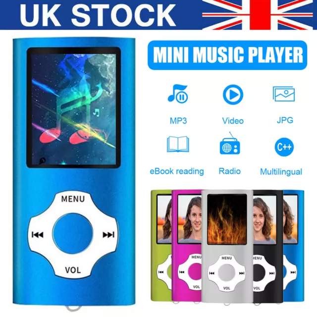 MP3 MP4 PLAYERS Music Speakers FM Radio Recorder Sport Portable 64GB  SUPPORT *UK £15.99 - PicClick UK
