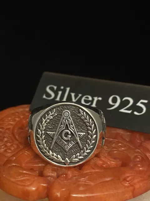 Silver Masonic Signet Ring