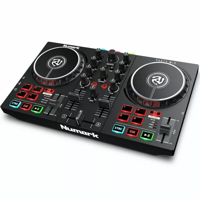 Numark Party Mix II (MK2) Budget Serato DJ Controller With Built In Party Lights