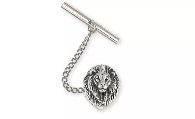 Lion Tie Tack Jewelry Sterling Silver Handmade Lion Tie Tack LION5-TT