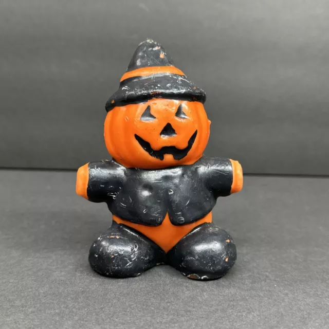 Vintage Gurley Halloween Jack-O-Lantern JOL Pumpkin Candle Unused