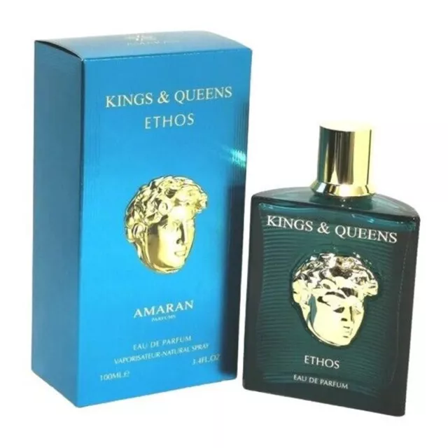 Kings & Queens Ethos By Amaran 100 ML Unisex Perfume EDP 3.4 Fl Oz Fragrance