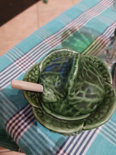 zuccheriera, salsiera maiolica vintage