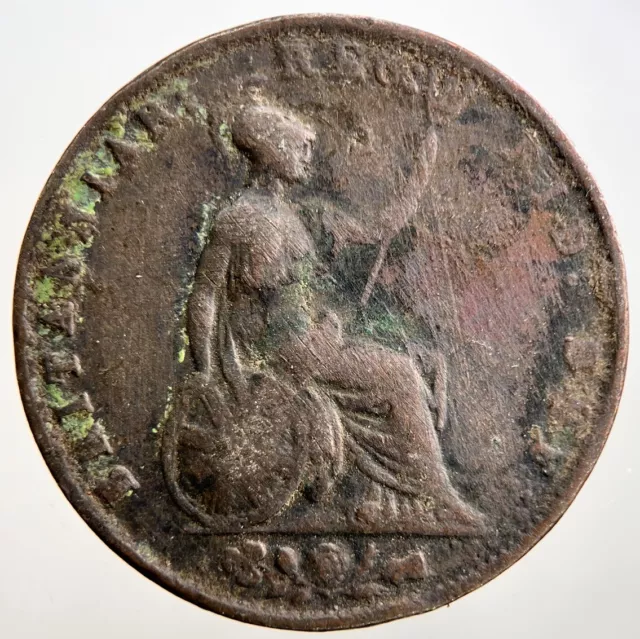 1853 Victoria Half-Penny Coin | Collectable Grade | a2948