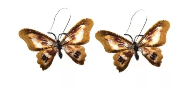 Bold Butterfly Earrings Ring Statement white red wine stud dangle Choose From