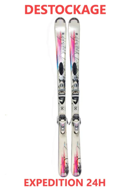 ski adulte occasion DYNASTAR "FLUID" taille:163 cm - 1 mètre 63 + fixations