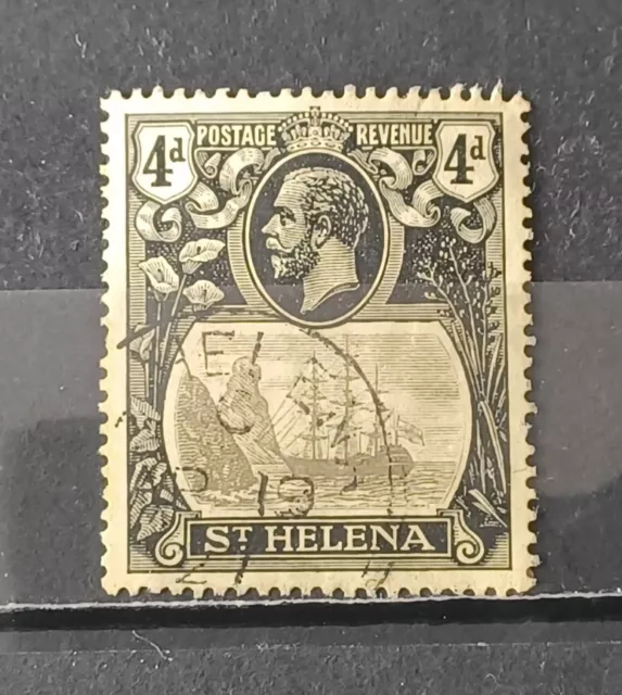 SAINTE HELENE 1923-27  1 timbre oblitéré 4 p Y&T# 78