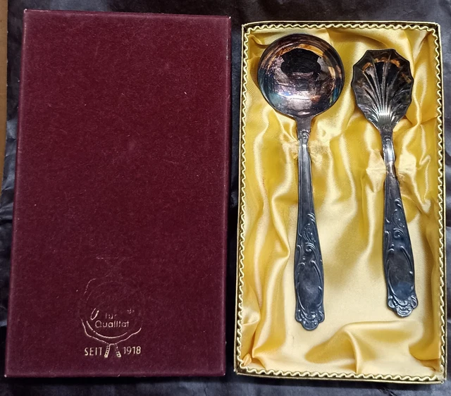Altes Sammelbesteck, 100 Silber, Sahnelöffel/Zuckerlöffel