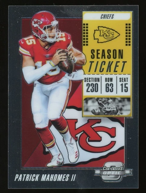 Patrick Mahomes 2018 Panini Contenders Optic Season Ticket 2Nd Year #48