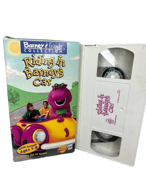BARNEY & FRIENDS Collection Riding in Barney's Car VHS 1995 Canta lungo ...