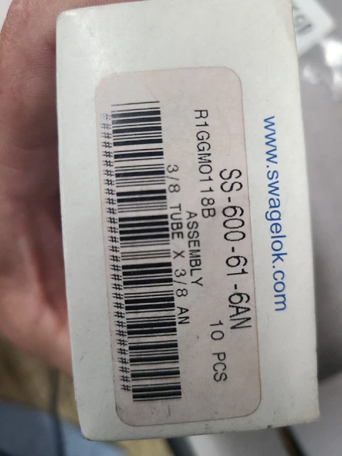Swagelok SS-600-61-6AN Stainless Steel Swagelok Tube Fitting FNSP