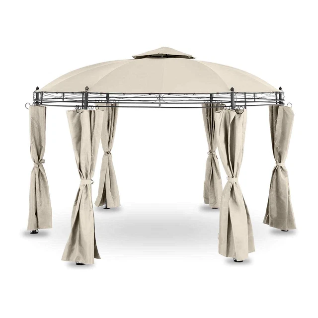 Uniprodo UNI_PERGOLA_3.5BR Gartenpavillon rund Pavillon Festzelt Partyzelt Metal
