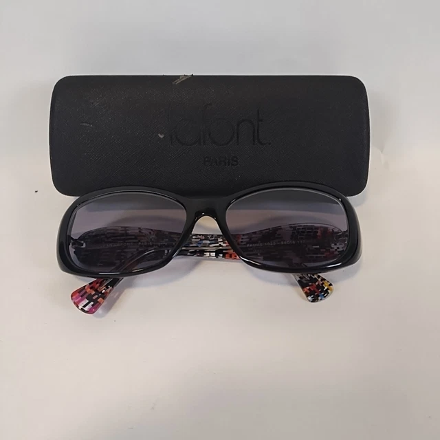 Jean Lafont Paris Fauve 100 Sunglasses FRAMES ONLY Black Made in France Lafont Fauve Sunglasses | FREE Shipping - Go-Optic.com main image 4