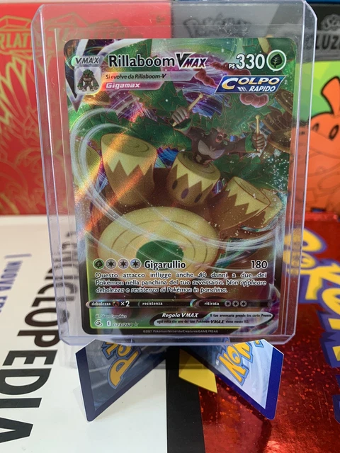 CARTA POKÉMON - Rillaboom Vmax 023/264 - Ultra Rara Ita - Colpo Fusione ...