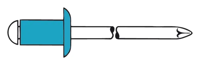 Gesipa Blindnieten A2 / VA Edelstahl Flachrundkopf 4 x 8mm - 500 Stück - 1433628