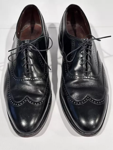 Allen Edmonds Men's Marlow Oxford Size 11.5 D Wingtip Dress Shoe Black Leather