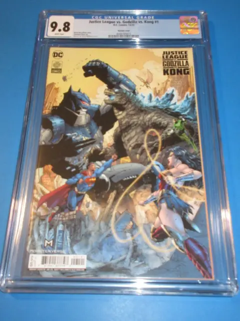 Justice League vs Godzilla vs Kong #1 Lee Variant CGC 9.8 NM/M Gorgeous Gem Wow