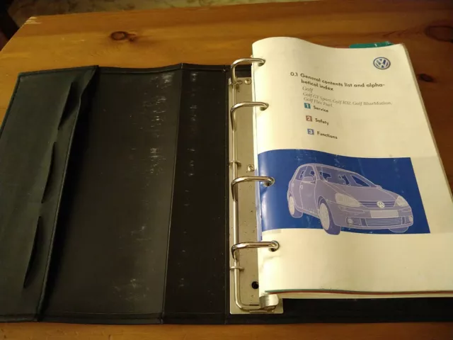 VW GOLF VOLKSWAGEN confezione libro completa PROPRIETARI MANUALE MANUALE PORTAFOGLIO 2006 2007 stampa