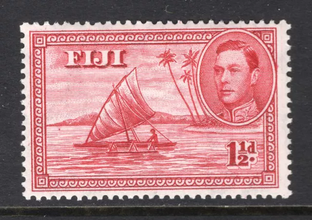 M24150 Fiji 1942 SG252b KGVI: 1½d carmine perf 14 LMM, Cat £35