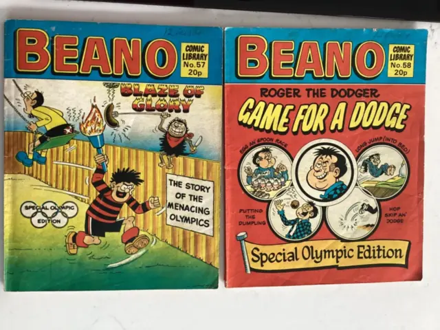 Olympic Games - 2 BEANO Comic Books