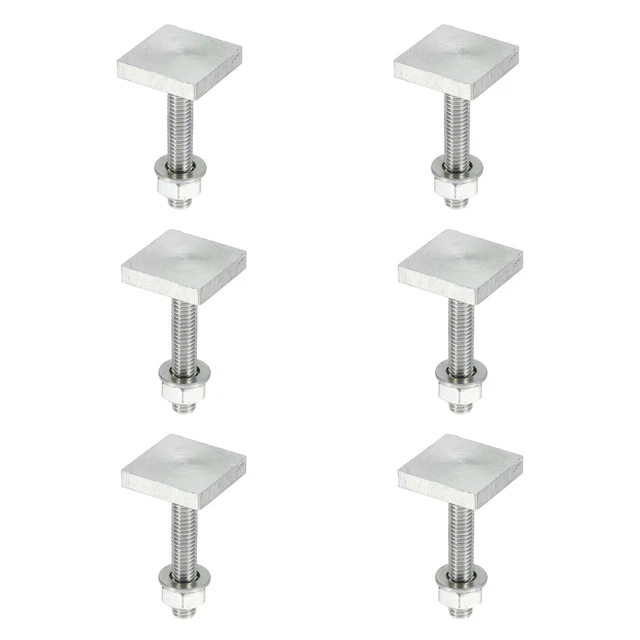 6pcs T Forme Boulon pour Voiture Toit Rack Toit T Forme Piste Boulons