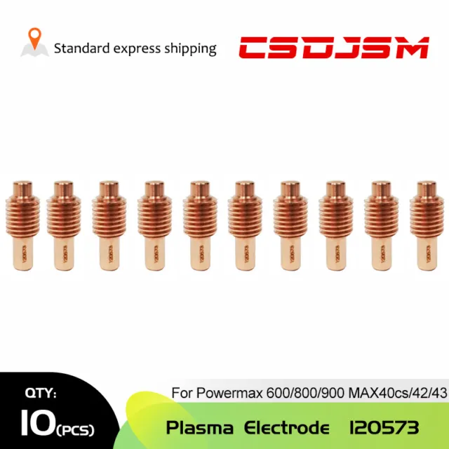 10pcs 120573 Plasma Electrode For Hypertherm Powermax 600/800/900 MAX40cs/42/43