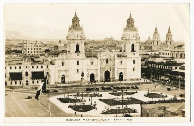 Basilica Metropolitana, Lima, Peru RPPC