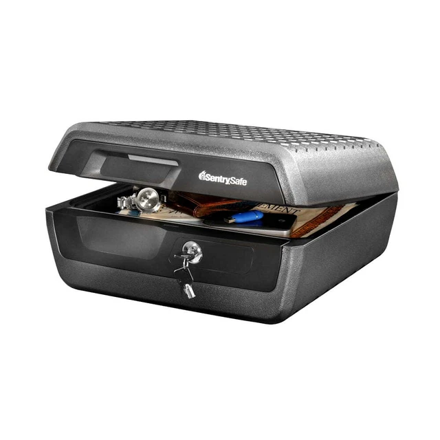 SentrySafe CHW30200 Fire and Water-Resistant Box Safe with Key Lock 0.36 cu.
