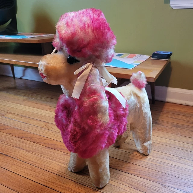 Dollcraft 1950's Mid-Century Large Poodle Plush Doll