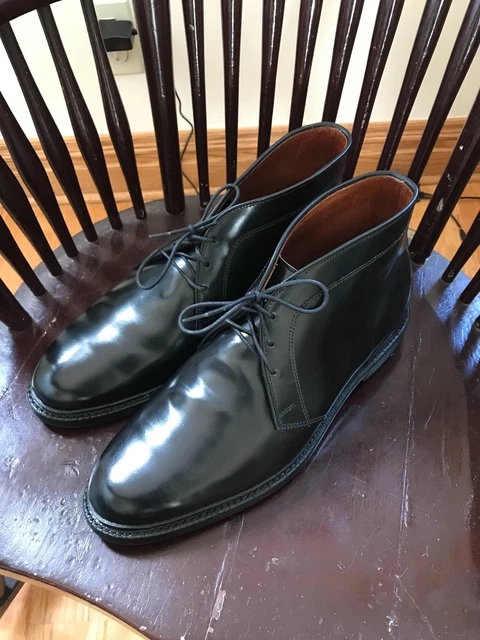 ALLEN EDMONDS DUNDEE chukka boot black shell cordovan 10.5 EEE Wide 250.00 PicClick