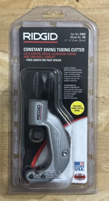 RIDGID (31622) Model 150 - Constant Swing Tubing Cutter (1/8"-1-1/8")....NEW!!