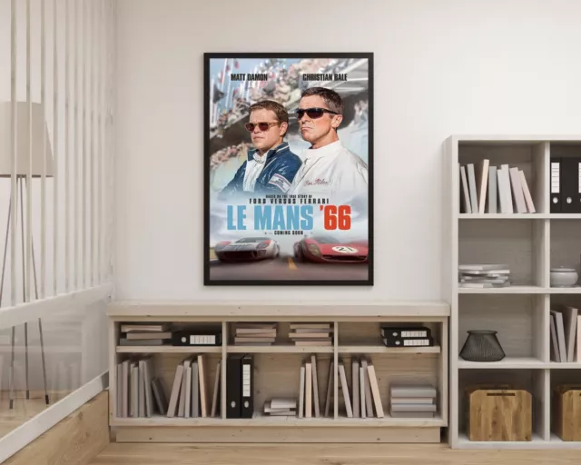 Ford v. Ferrari (2019) Le Mans 66 Movie Affiche de cinéma Poster Matt Damon #249 3