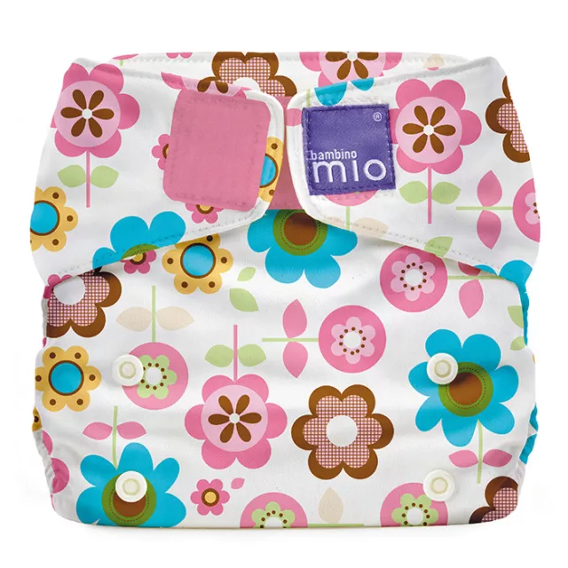 NEW All In One Reusable Nappy by Bambino Mio Solo Rosie Posie