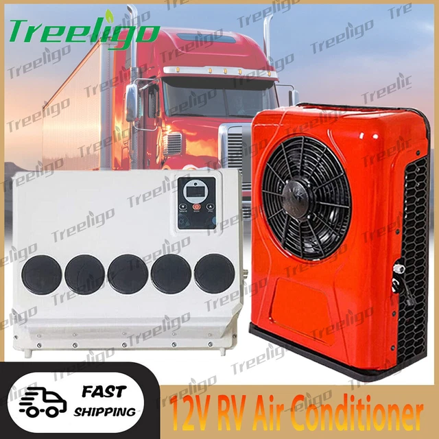 12V TRUCK AIR Conditioner Split Electric A/C 12000BTU for Semi Truck
