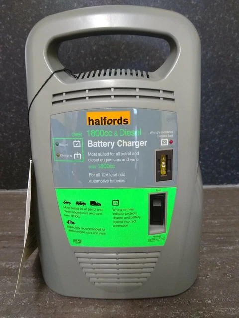HALFORDS BATTERY CHARGER For Cars Over 1800cc And Diesel. 23.50