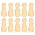 Holz Peg Dolls Set Unvollendete Dekorative Puppe Unlackierte Holzfiguren Für