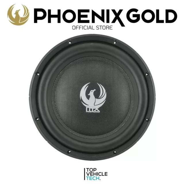 10" 600 Wattt Super Slimline Subwoofer Phoenix Gold Mx10D2 300 Watts Rms D2Ohm